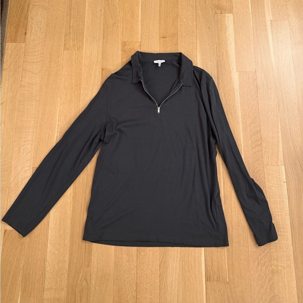 Reiss Dark Gray Zip Up Sweater